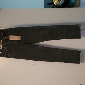 Women's black Levi's wedgie straight high-rise jeans. Size 26 x 28.